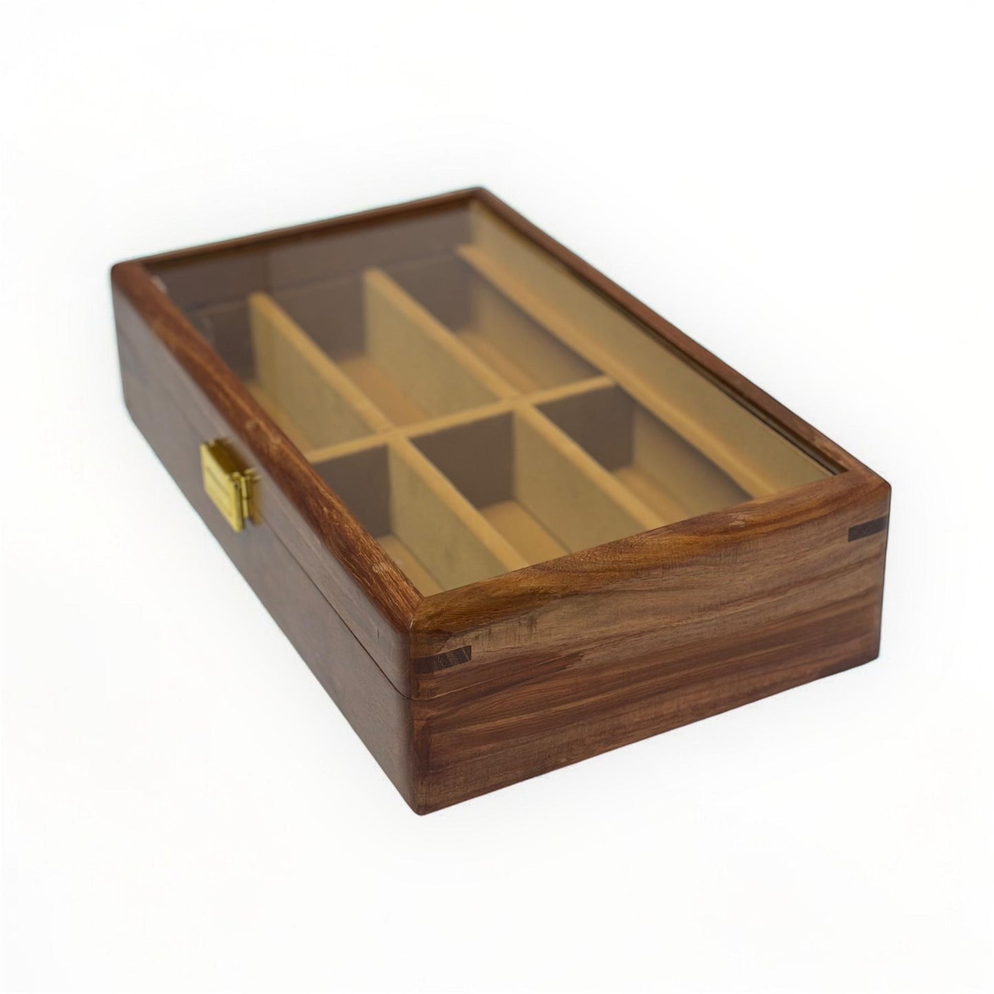 Custom 6 slots Wooden Sunglasses Storage,Custom Retro Eyeglass Glasses Stand Display Tray,Watch Cabinet Case,Birthday Gift for dad him her
