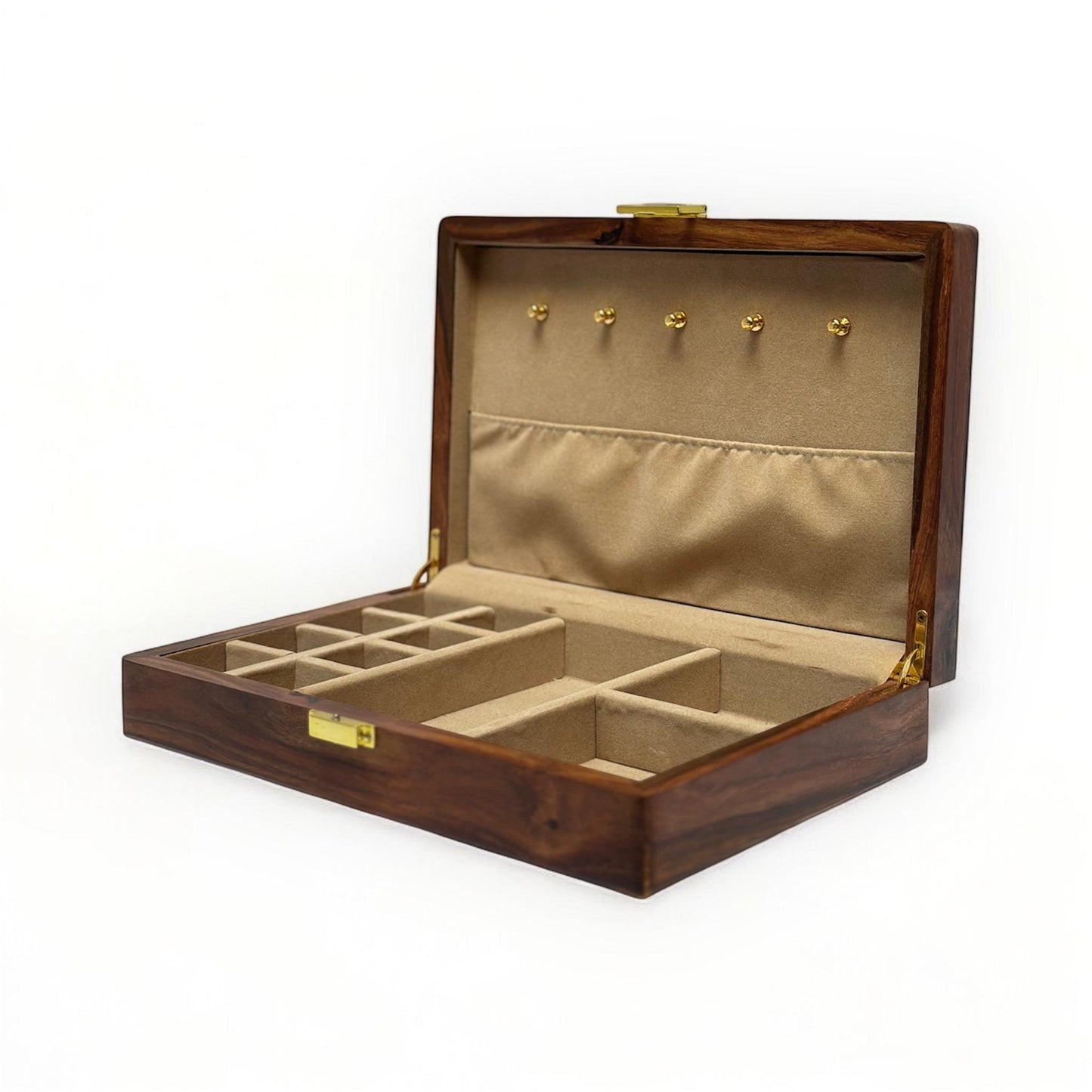 Jewellery Box with Dividers Velvet Organizer Big Jewelry Box for B-Day Gift Anniversary Giftr Unique Holder