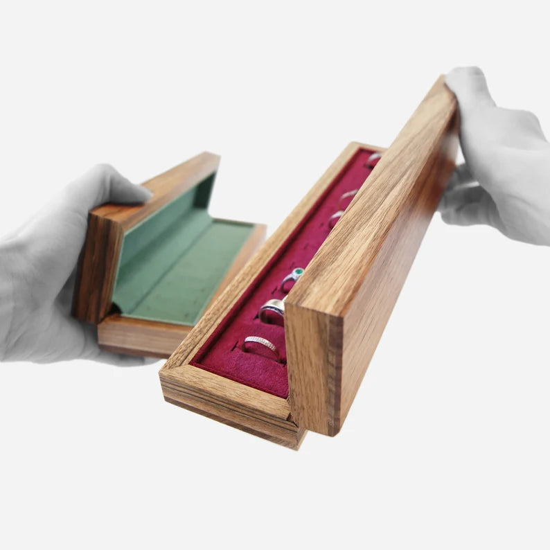 jewelry Box for Rings Personalized Gift for Her Ring Holder Organizer Storage Case Jewelry Organization