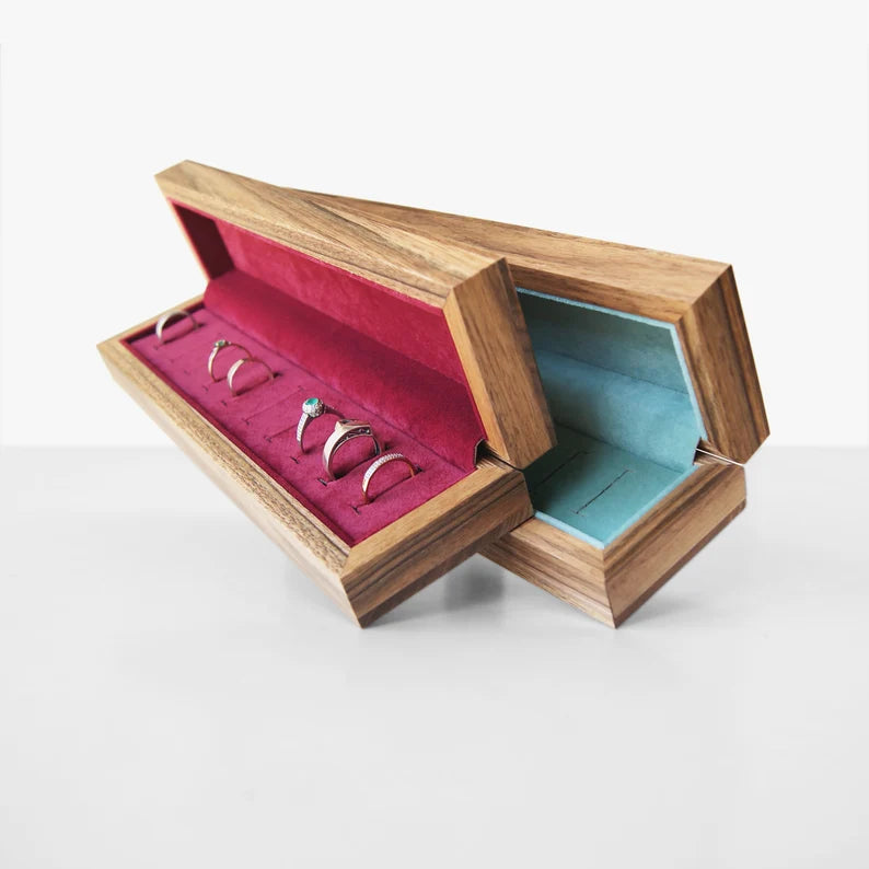jewelry Box for Rings Personalized Gift for Her Ring Holder Organizer Storage Case Jewelry Organization