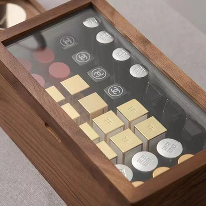 Wooden Lipstick Organizer