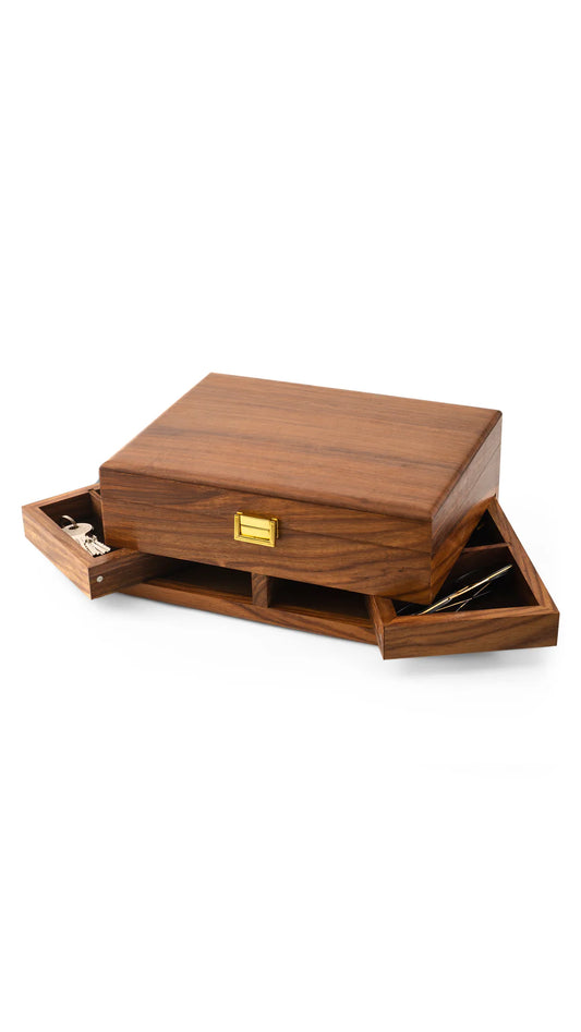 Luxury Wooden Watch Box Side Drawer ( 8slot+2 draz)