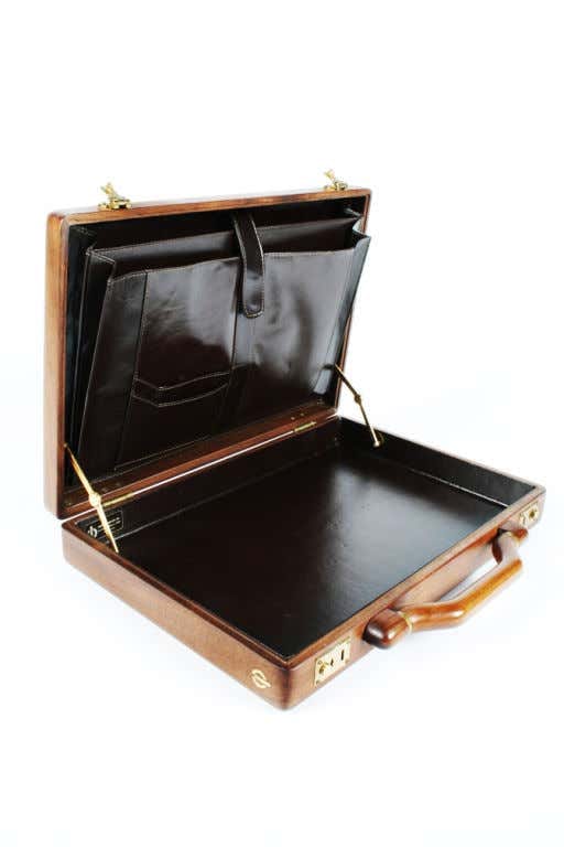 Premium Handmade Wooden Briefcase