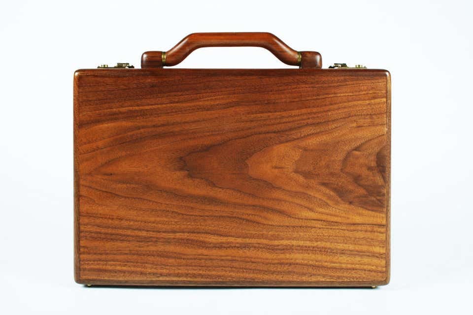 Premium Handmade Wooden Briefcase