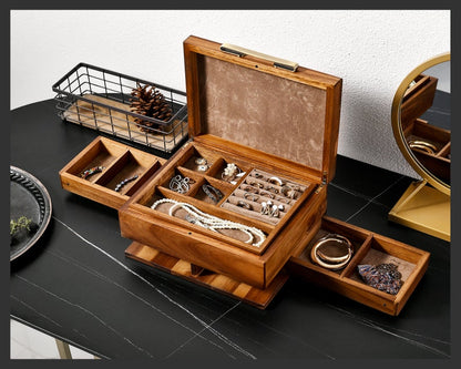 Wooden Jewelry/Beauty Box